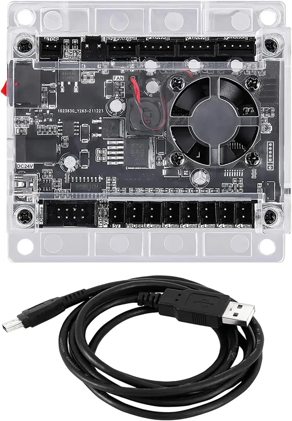 Image of CNC 3018 Pro Laser Engraver with 3-Axis Control Board – Precision Woodworking and Metal Processing Machine with GRBL 1.1F USB Interface