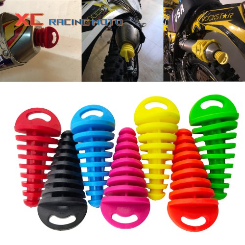 Bild von Auspuffrohrstopfen Motorrad Motocross Endrohr PVC Entlüfterstopfen Waschstopfen Rohrschutz für Honda KTM Yamaha Kawasaki