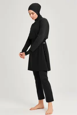 Image de Burkini Femme Musulmane 4 Pièces - Protection UV UPF50