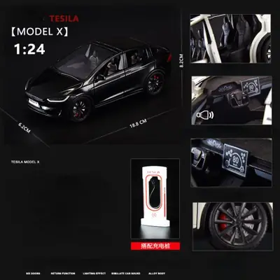 Image de Voiture Miniature Électrique avec Son et Lumière - Modèle 1:24
