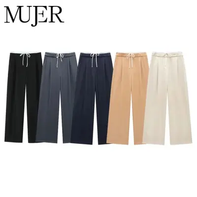 Image de Pantalons larges femme taille haute - Style streetwear 2025