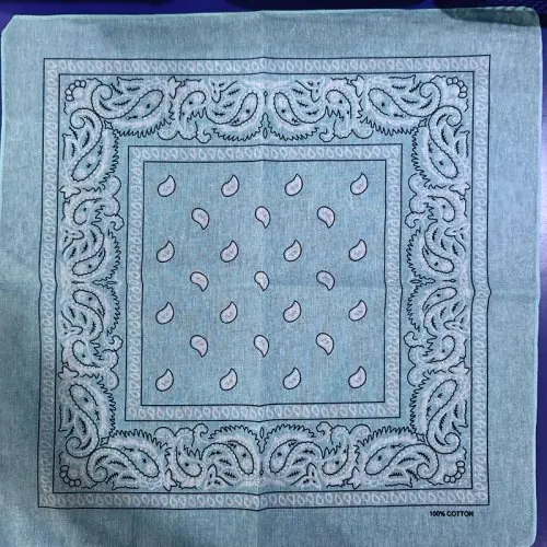 Image de Bandana Unisexe Noir Paisley - Style Hip Hop & Sport