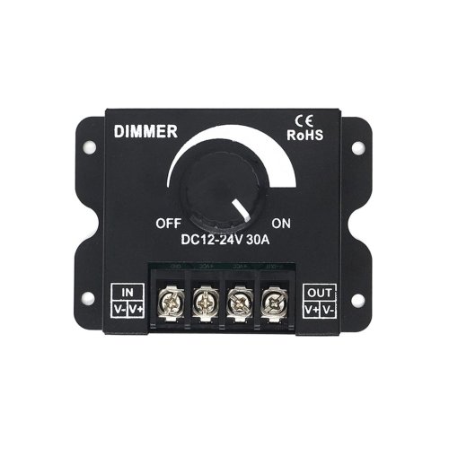 Image of DC 12V-24V LED Dimmer Switch 30A 360W Voltage Regulator Adjustable Controller For 5050 LED Strip Light Lamp LED Dimming Dimmers