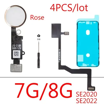 Image de Kit Bouton d'Accueil Tactile avec Capteur d'Empreintes pour iPhone 7/8 Plus