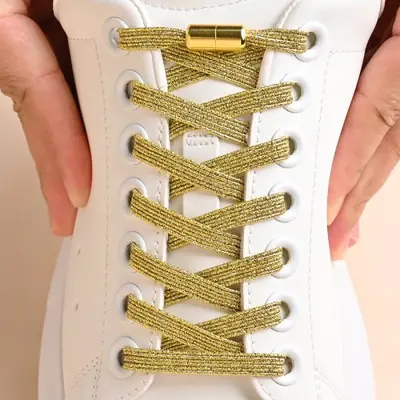 Image de Lacets Élastiques Colorés Sans Nœud