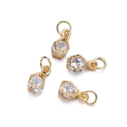 Bild von 10 Teile/los Legierung Gold Silber Farbe Strass Herzen Charms Für Ohrringe Halsketten DIY Liebe Charms Schmuck Machen Zubehör