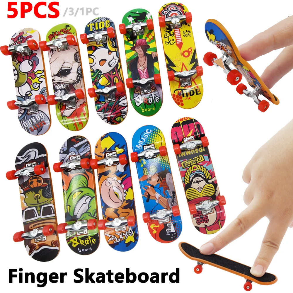 Afbeelding van 5x Professionele Vinger Skateboards – Grappig Vingertop Speelgoed voor Kinderen en Volwassenen, Zintuiglijk Speelgoed voor Autisme, Ideaal als Party Favor of Cadeau