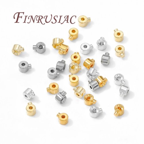 Image de Perles à Sertir Or 18K & Argent - Fournitures Bijoux DIY