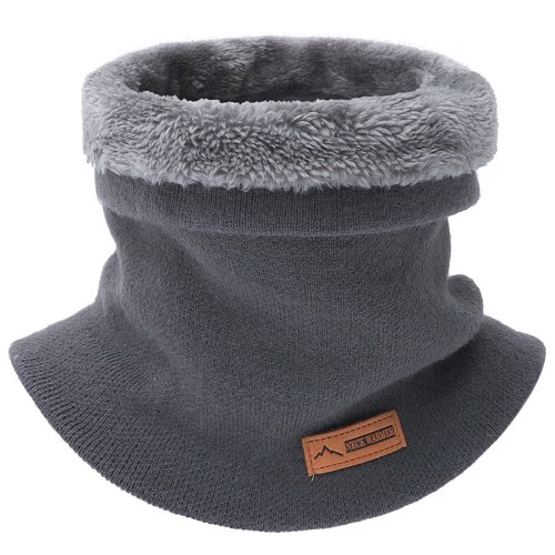 Image of Premium Unisex Winter Fleece Neck Warmer – Thick Solid Cashmere-Style Scarf for Outdoor Sports, Skiing, Cycling & Everyday Warmth