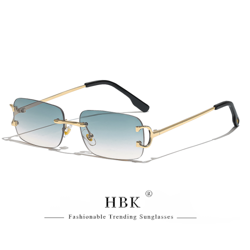 Afbeelding van Stijlvolle Retro Zonnebril met Gouden Frame