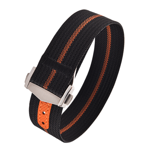 Imagen de Correa de Reloj de Nailon Resistente para Omega, Swatch MoonSwatch y Seiko - 18mm, 20mm, 22mm con Hebilla Plegable Impermeable para Hombres y Mujeres