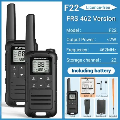 Image de Talkie-Walkie Baofeng F22 PMR446 - Sans Licence, Longue Portée