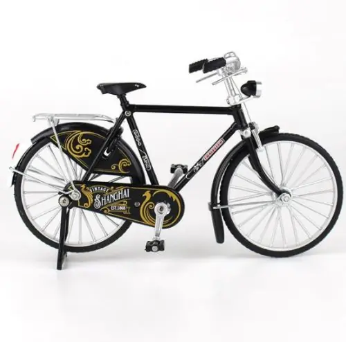 Image de Mini Vélo Doigt en Métal - Modèle Réduit 1:10
