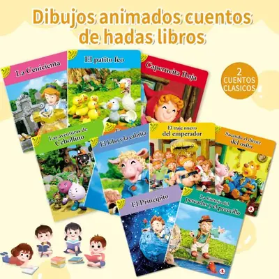 Image de 10 Livres d'Histoires Espagnols pour Enfants 3-8 Ans