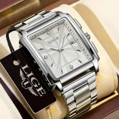 Image de Montre Homme Luxe Sportive Étanche - Design Carré Chronographe