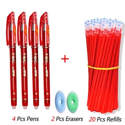 Image de Stylos Kawaii Effaçables - Set de 26 Pièces