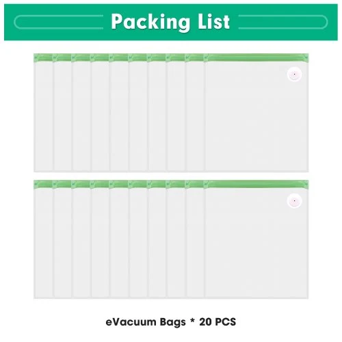 EVacuum 20PCS Bags