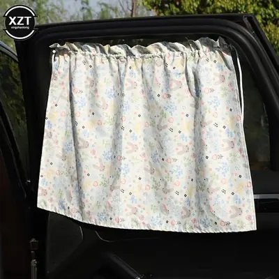 Image de Rideau solaire enfant voiture - Protection UV avec ventouse
