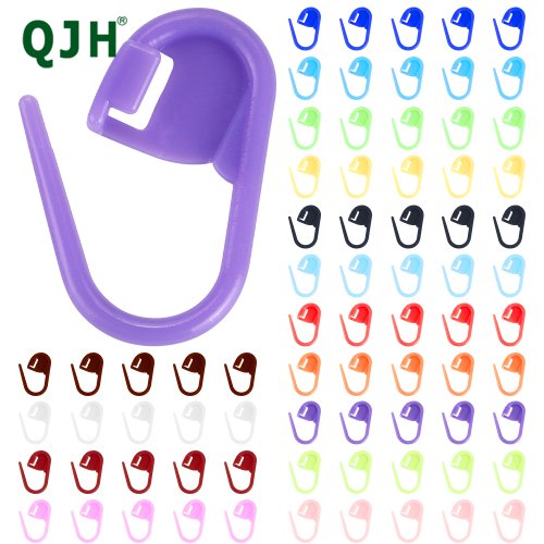 Imagen de Conjunto de Marcadores de Puntada para Tejer y Ganchillo con Contador de Puntadas, Clips de Aguja y Marcadores de Bloqueo en Colores Mezclados - Ideal para Crochet y Costura