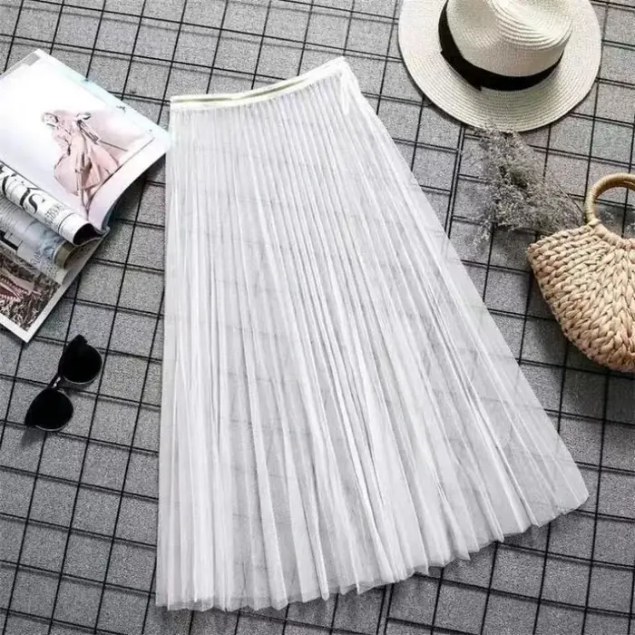 Image de Jupe Mini Dentelle Transparente Taille Haute
