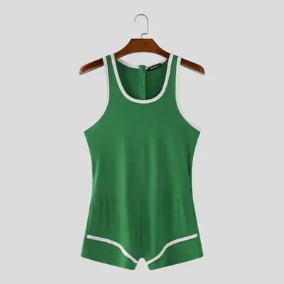 Image de Body Homme Sans Manches Patchwork - Streetwear Été 2025