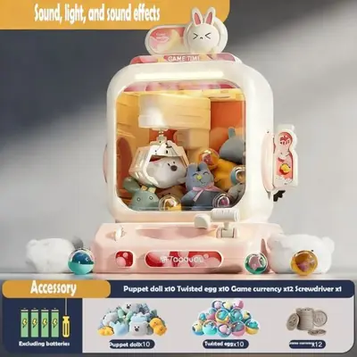 Image de Mini Grue à Poupées - Jeu de Griffe pour Enfants
