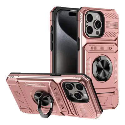 Image de Coque pour iPhone Pro Max avec Porte-Cartes & Anneau Rotatif