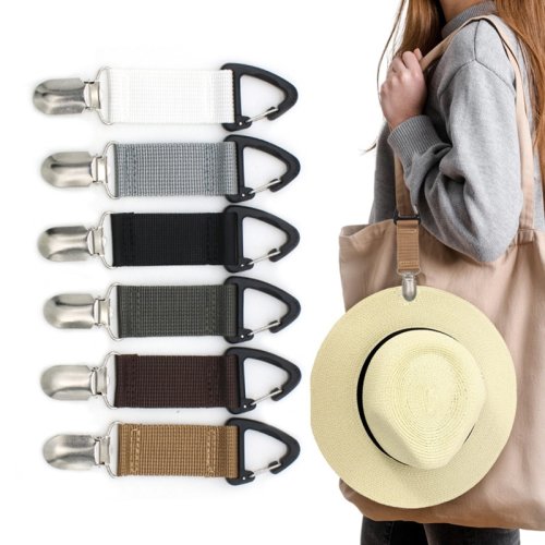 Afbeelding van Praktische Hoedclip voor Reizen – Veilig Bevestigen aan Tas, Handtas, Rugzak of Bagage voor Kinderen en Volwassenen – Ideaal voor Outdoor, Strand en Avonturen