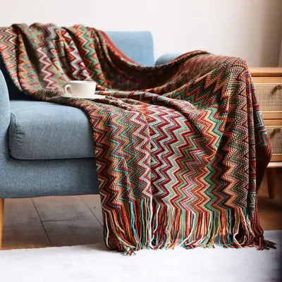 Image de Couverture Boho Rouge Rouille - Douce & Légère