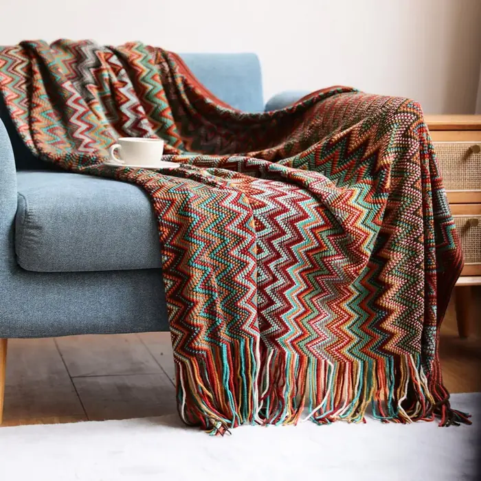 Image de Couverture Boho Rouge Rouille - Douce & Légère