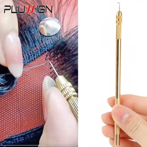 Imagen de Juego Profesional de Ganchos de Cobre para Tejer Pelucas con Encaje Frontal - Herramientas de Alta Precisión para Crear Pelucas Personalizadas