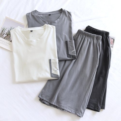 Bild von Herren-Pyjama Set – Leicht & Bequem aus 100% Baumwolle