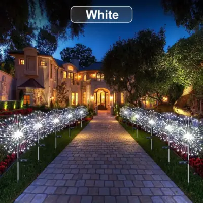 Image de Lampe Solaire LED Forme Artifice - Déco Jardin