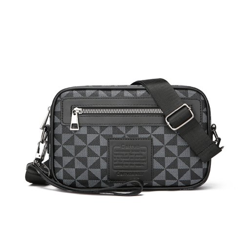 Zdjęcie Wysokiej jakości męskie saszetki biodrowe ze skóry PU, biznesowe torby crossbody dla mężczyzn, modne...