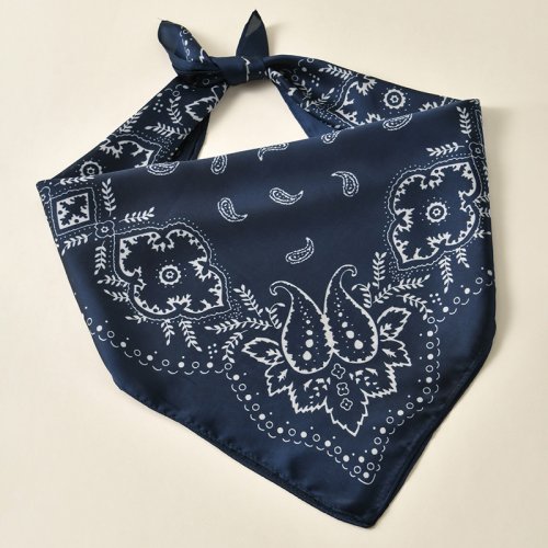 Afbeelding van 68x68 cm Mode Hip Hop Bandana Vierkante Sjaal met Cowboy Cashew en Zwarte Paisley Print – Universele Hoofdband voor Mannen, Vrouwen, Jongens en Meisjes