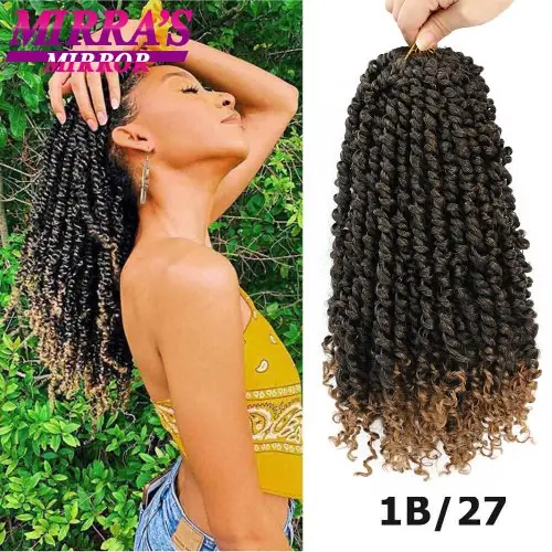 Image de Tresses Crochet Pré-Torsadées Synthétiques