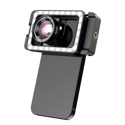 Image de Lentille Macro 4K HD avec LED pour Smartphone