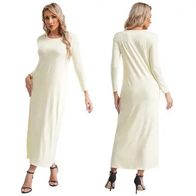 Image de Abaya Longue Élégante - Robe Musulmane Moderne