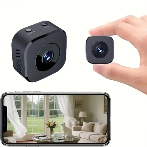 Image de Caméra Sécurité Mini 6K WiFi avec Audio et Vision Nocturne