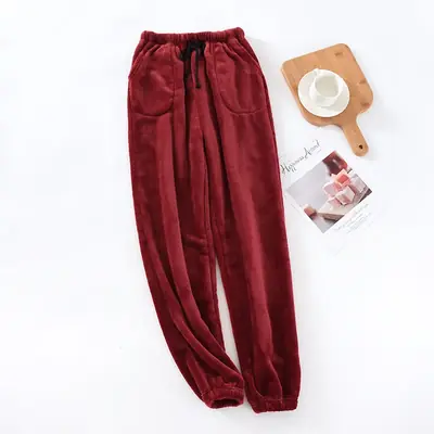 Image de Pantalon de Pyjama Homme Japonais en Flanelle Chaude