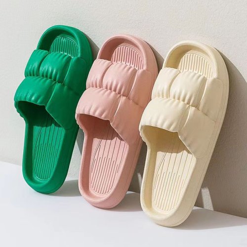 Bild von 2024 männer Frauen Weiche Sohle Wolke Hausschuhe Dicke Plattform Indoor Outdoor Strand Sandalen Sommer EVA Nicht Slip Flip-Flops