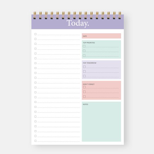 Afbeelding van 52 vellen To Do List Kladblok Ongedateerde dagelijkse planner met uurschema voor taakbeheer Notitieboekje voor werk