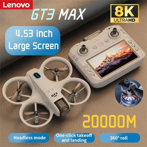 Image of Lenovo GT3 Max Drone with 8K HD Aerial Photography, Large Screen Display, Optical Flow Positioning, Brushless Motors, and Intelligent Obstacle Avoidance