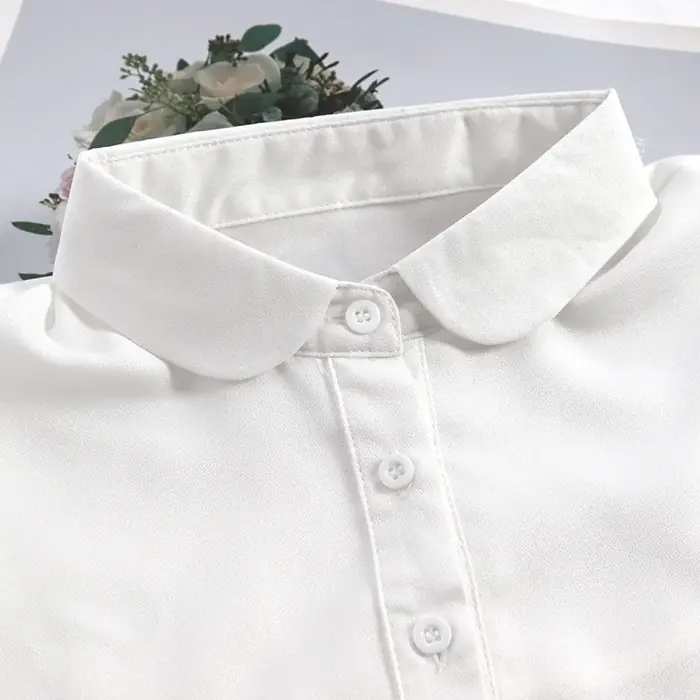 Image de Faux Col Détachable en Coton - Style Vintage & Dentelle
