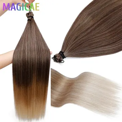 Image de Tresses Synthétiques 3 Pièces - 28 Pouces Marron Châtain & Blond
