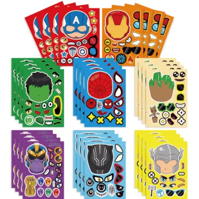 Image de Autocollants Puzzle Avengers - Jeu de Bricolage pour Enfants