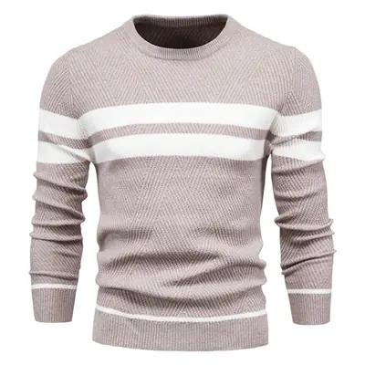 Image de Pull Homme Patchwork Col Rond - Style Automne