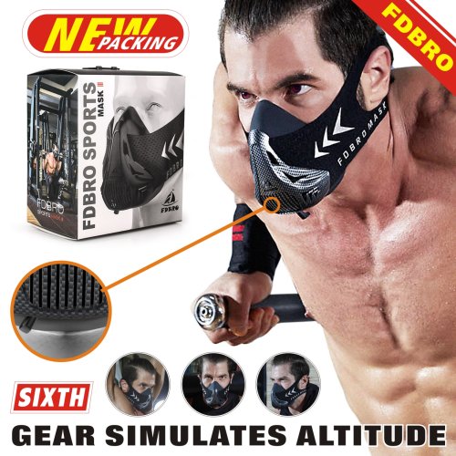 Imagen de Máscara de Entrenamiento Cardio Fdbro para Correr y Resistencia