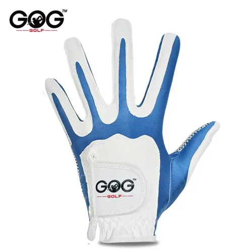 Blau links Hand