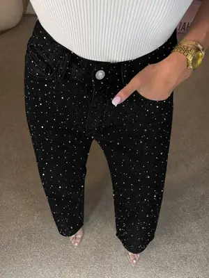Image de Jeans Délavé Taille Haute Femme - Style Japonais & Coréen